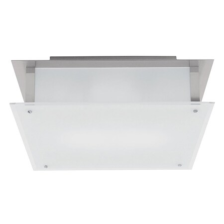 Access Lighting Vision, LED Flush Mount, Brushed Steel Finish, Frosted Glass 50030LEDD-BS/FST